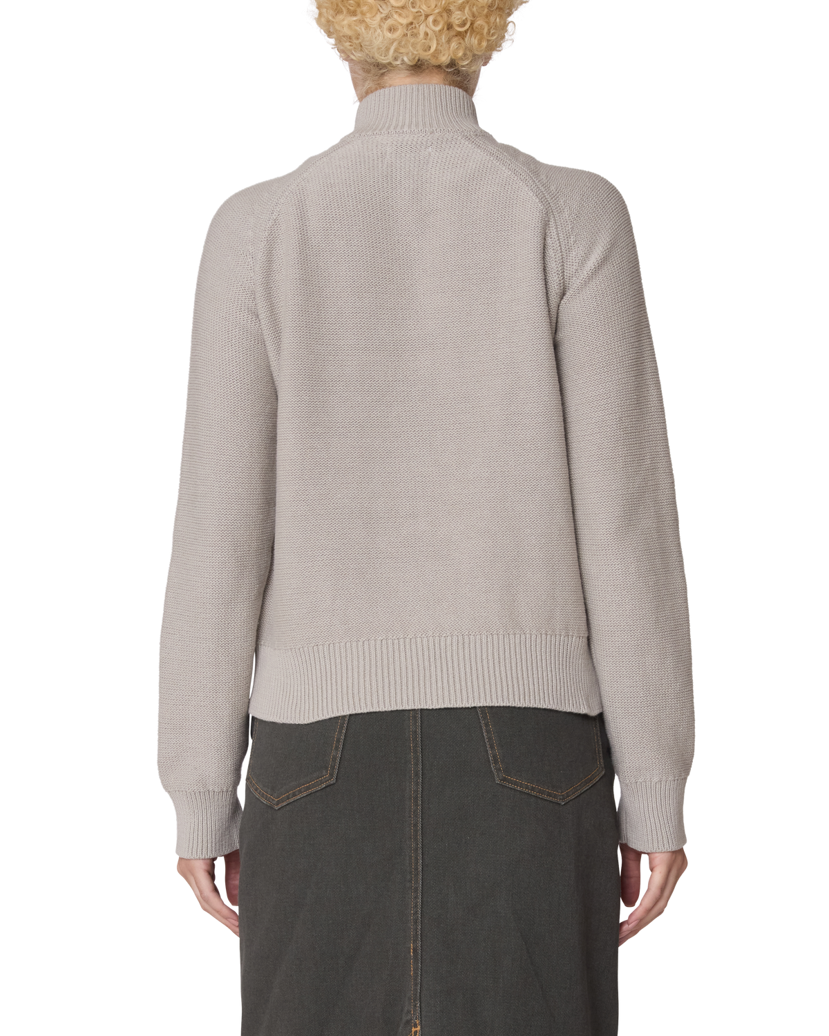 LIZZIE ZIP MOCK SWEATER