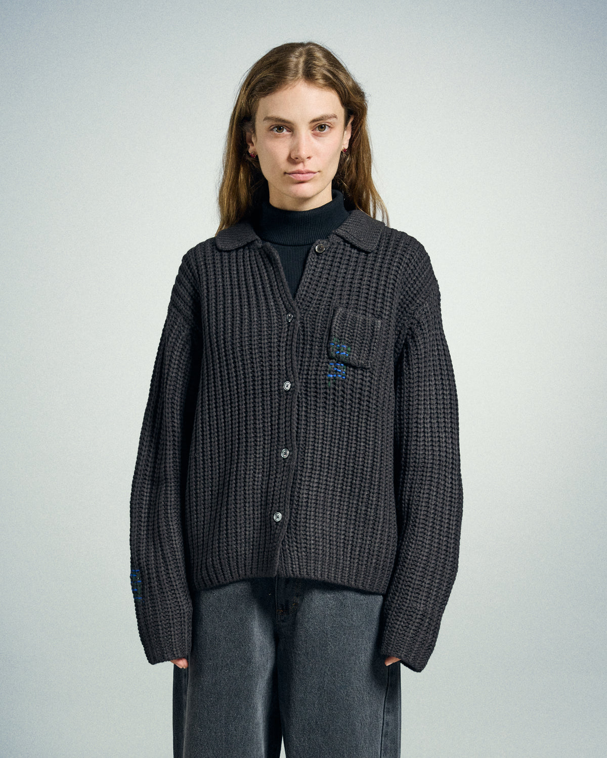 JULIAN BUTTON DOWN SWEATER