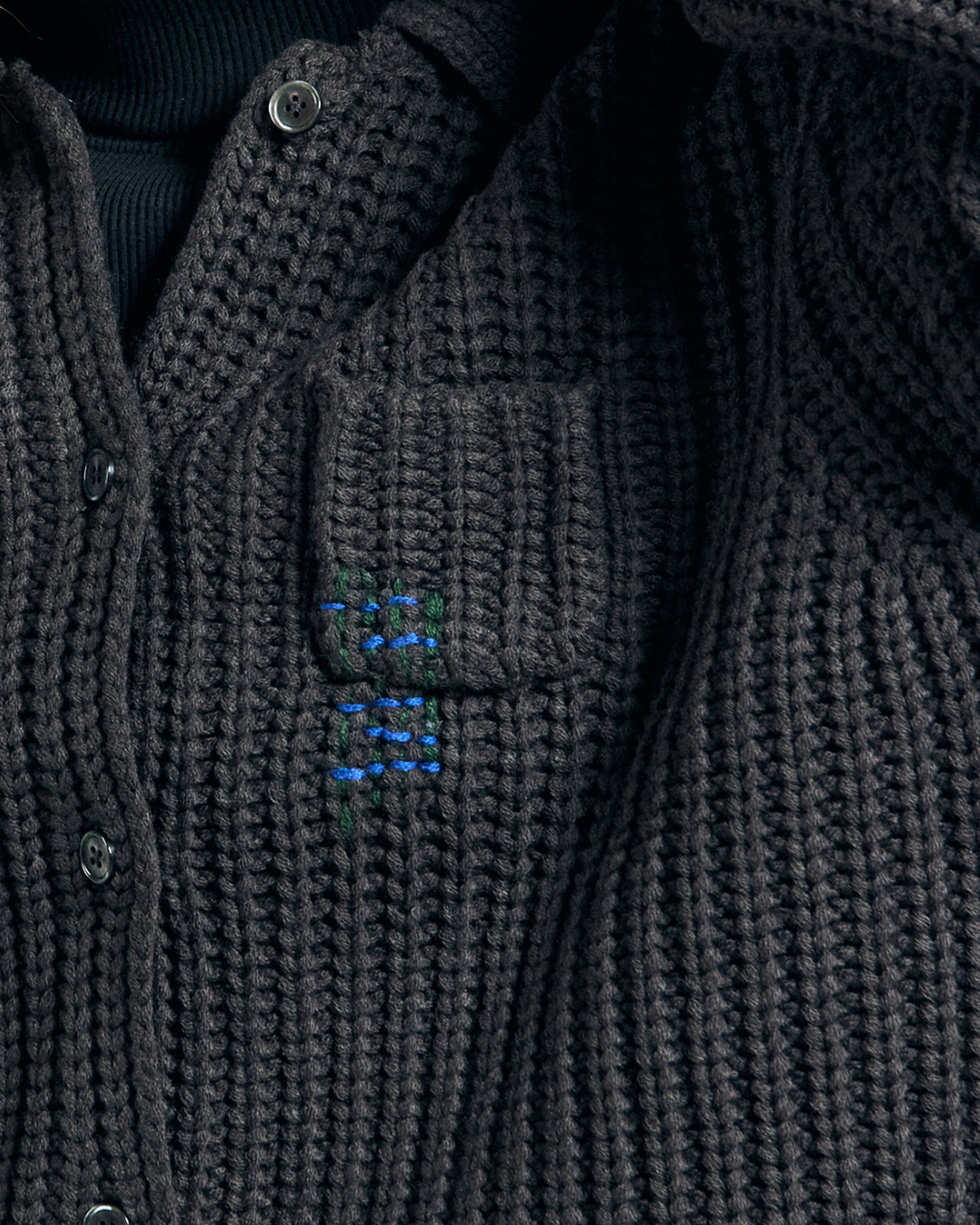 JULIAN BUTTON DOWN SWEATER (zoomed)