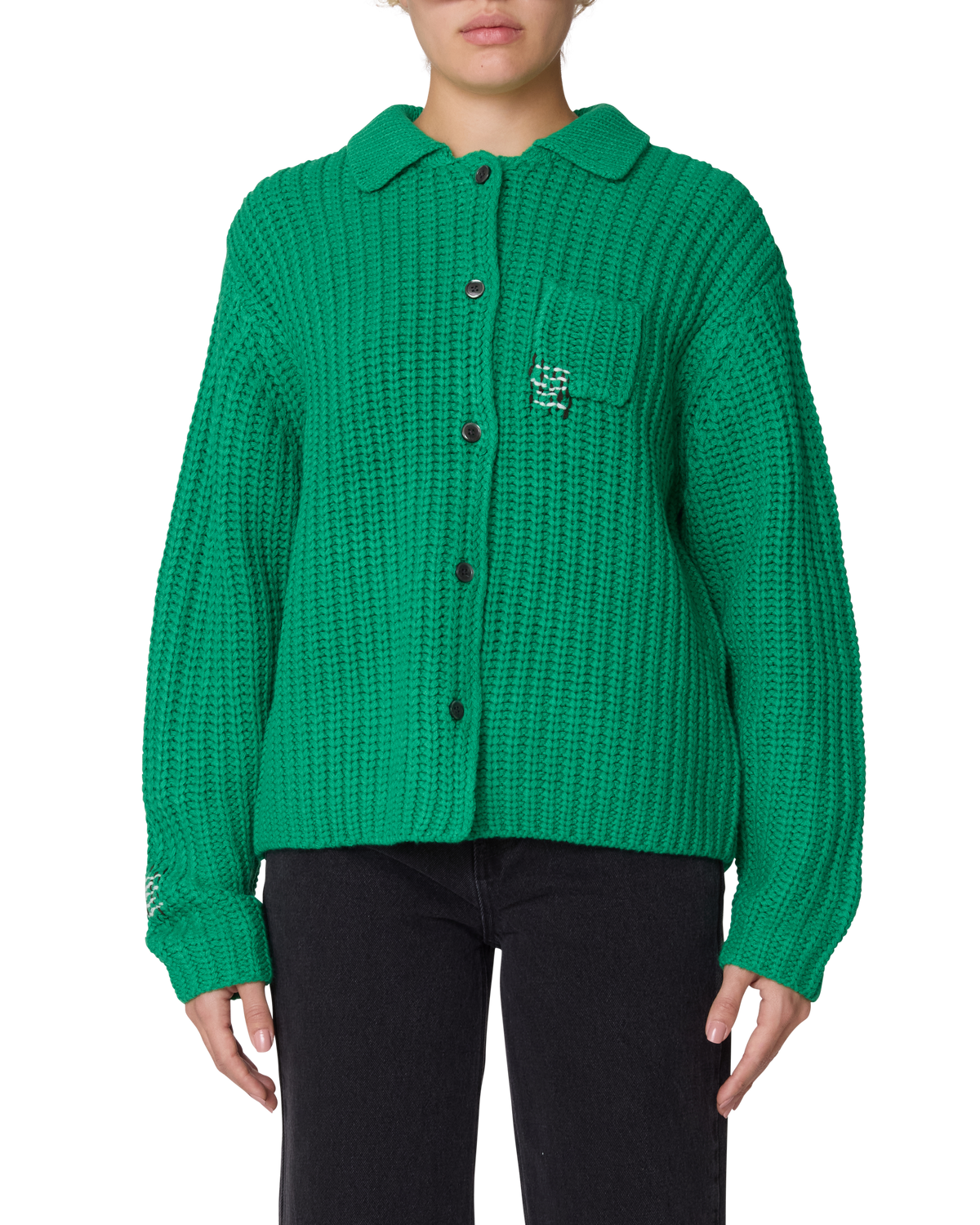 JULIAN BUTTON DOWN SWEATER