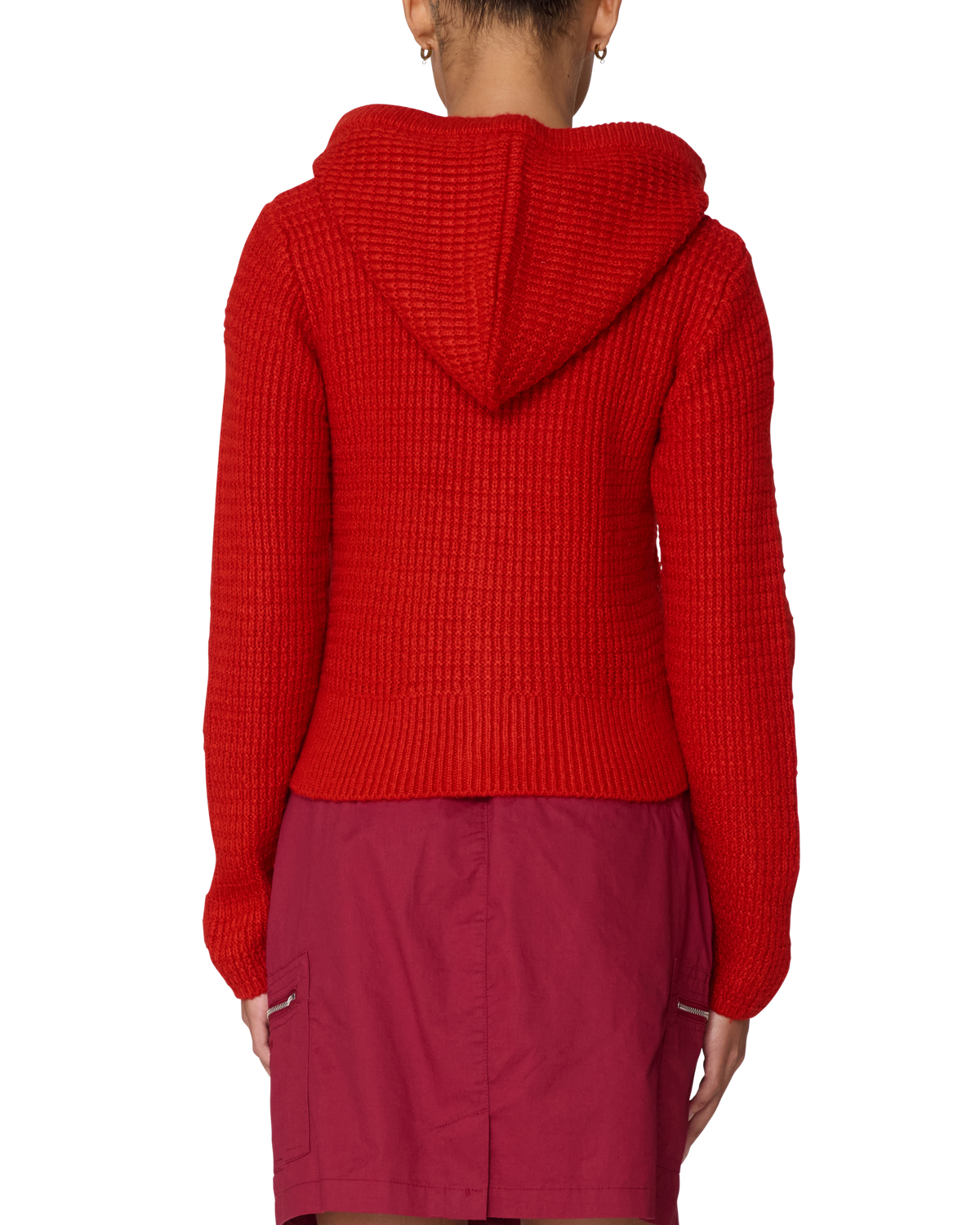 GLENDA HOOD ZIP SWEATER