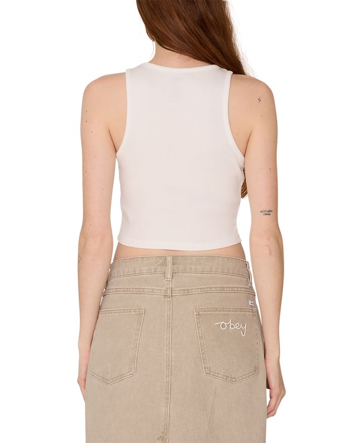 obey sprinkled megan tank white - alternate view