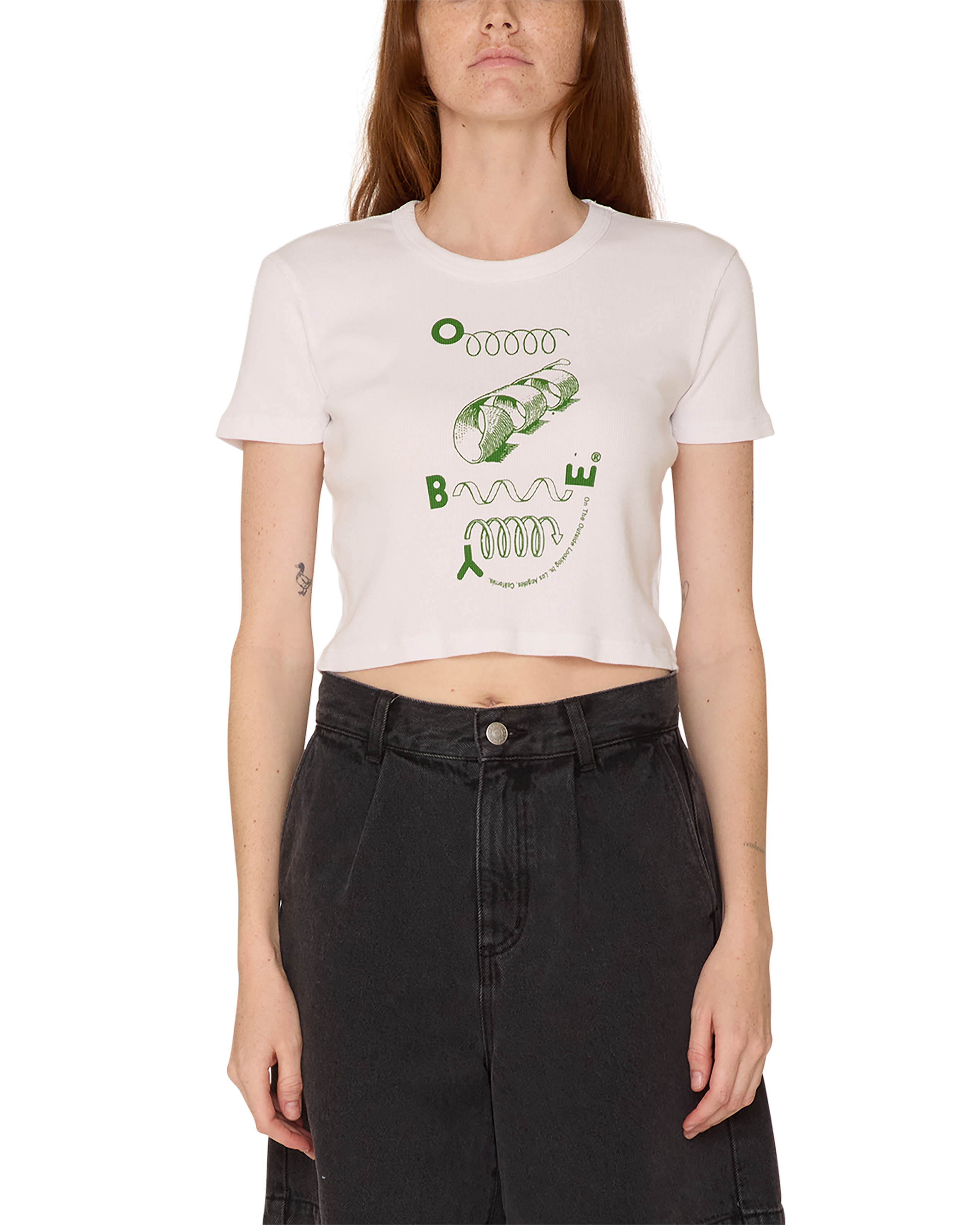 ON THE OUTSIDE LOOKING IN CROPPED EMMA T-SHIRT