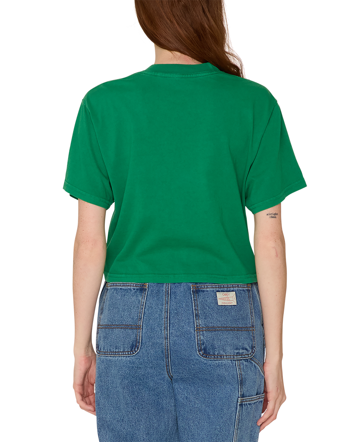 MYSTIC POWERS OF OBEY WEEKEND CROP T-SHIRT