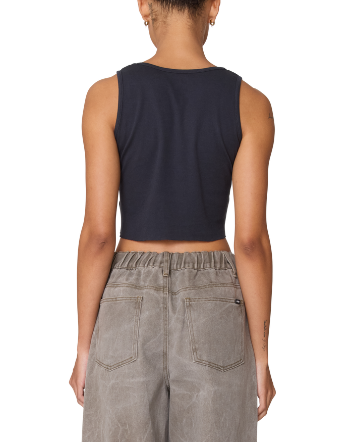 PLANET MORGAN RAW EDGE RIB TANK - alternate view