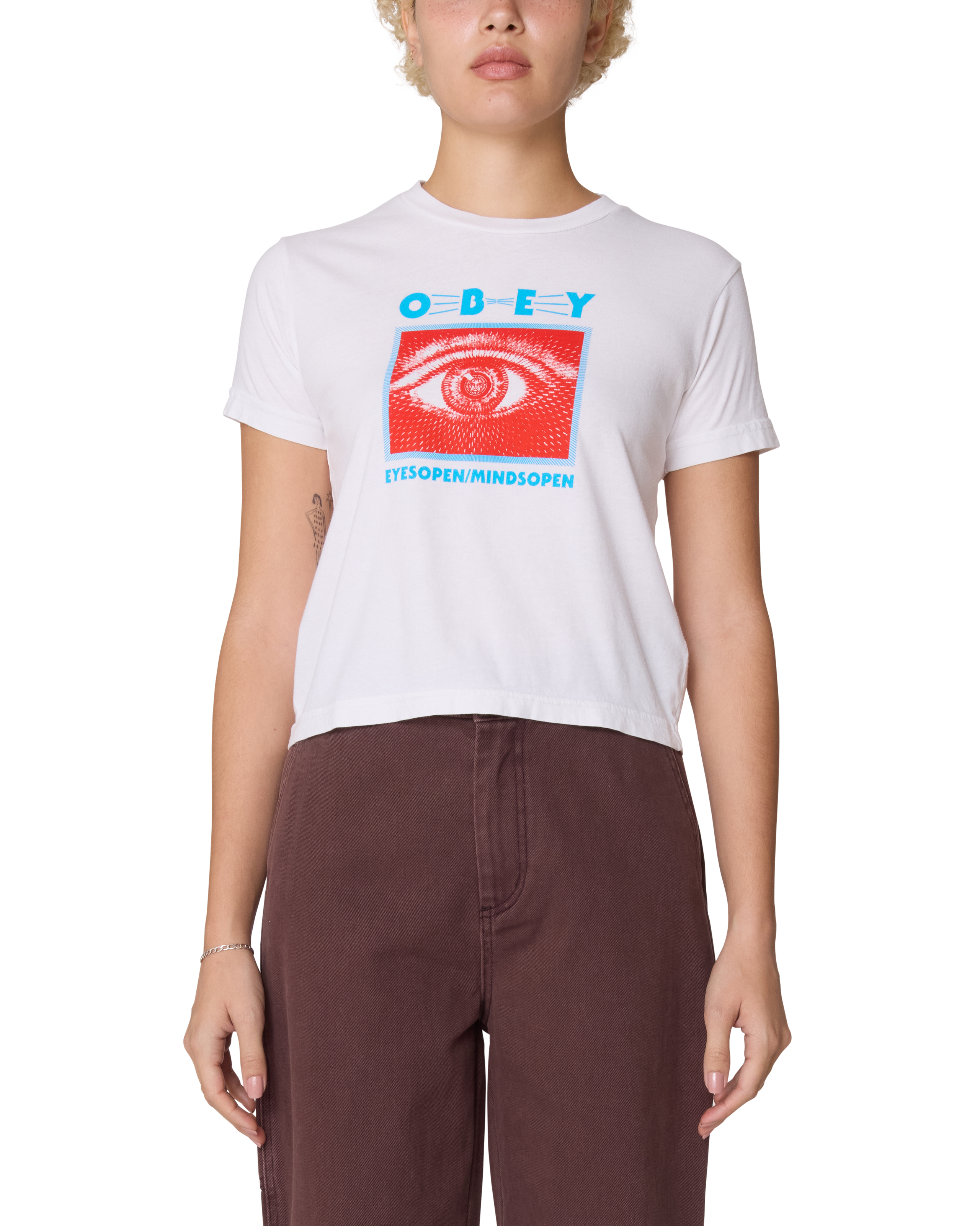 EYES OPEN MIND OPEN KAIA T-SHIRT (zoomed)