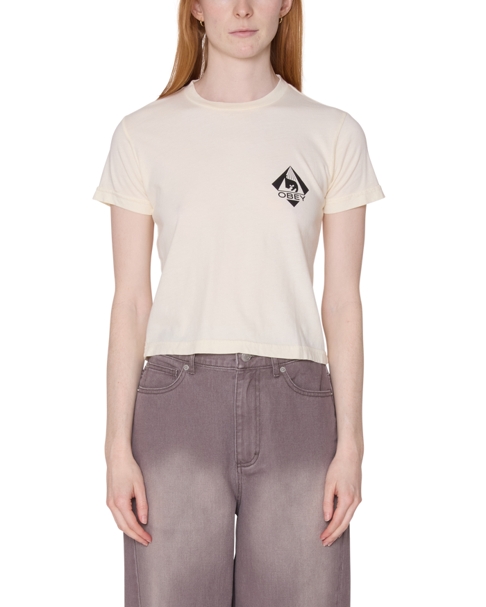 obey-icon-pyramid-kaia-t-shirt-unbleached - alternate view