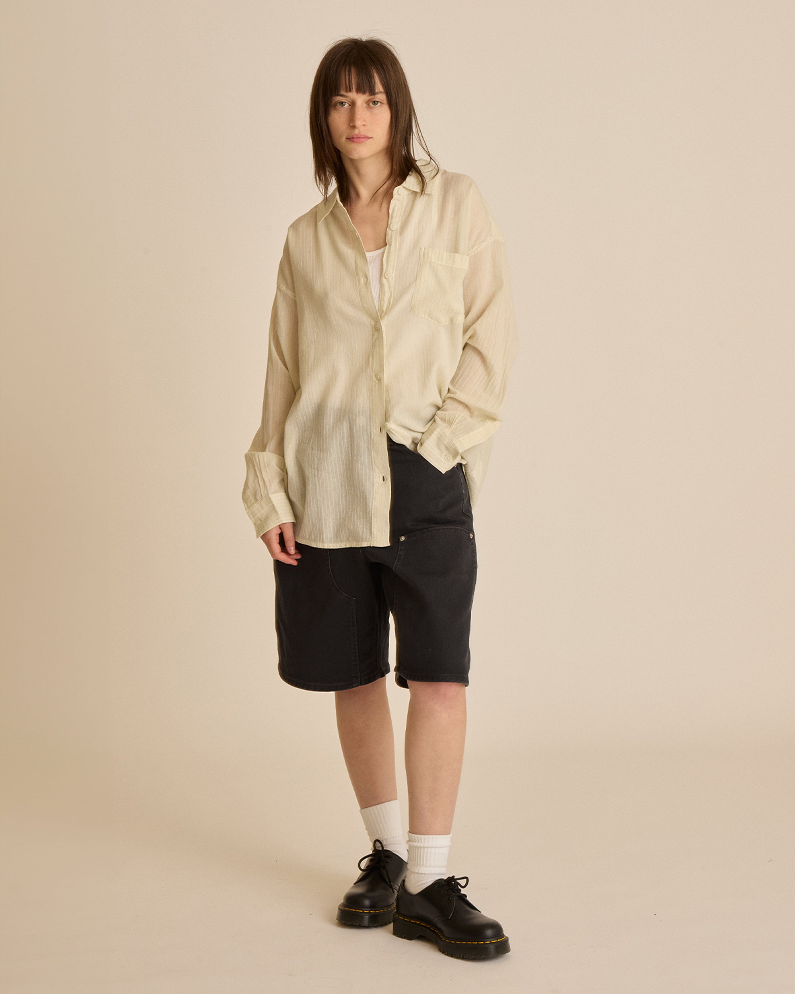 BLYTHE SHEER STRIPE SHIRT