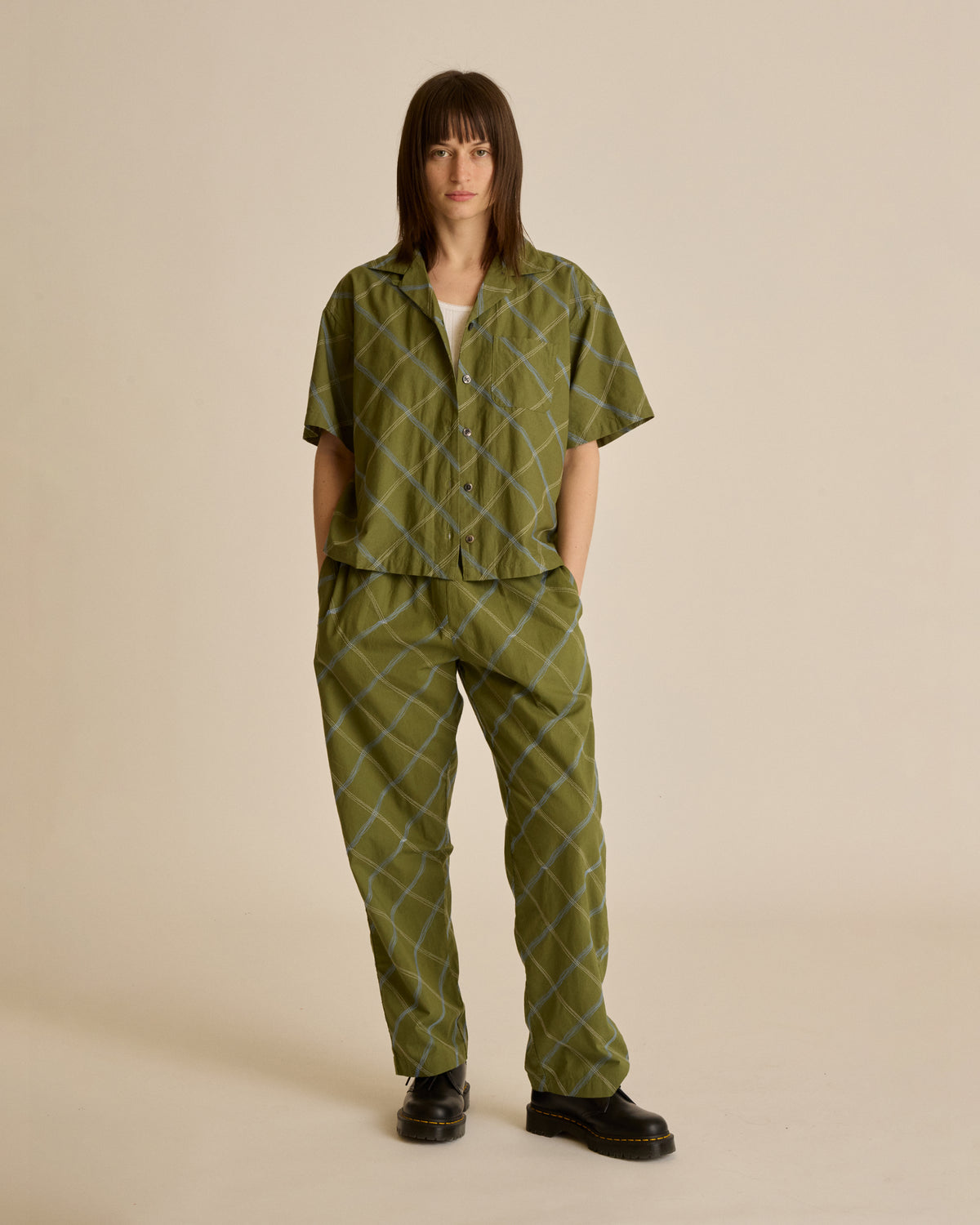 LILITH DIAMOND STITCH SS SHIRT