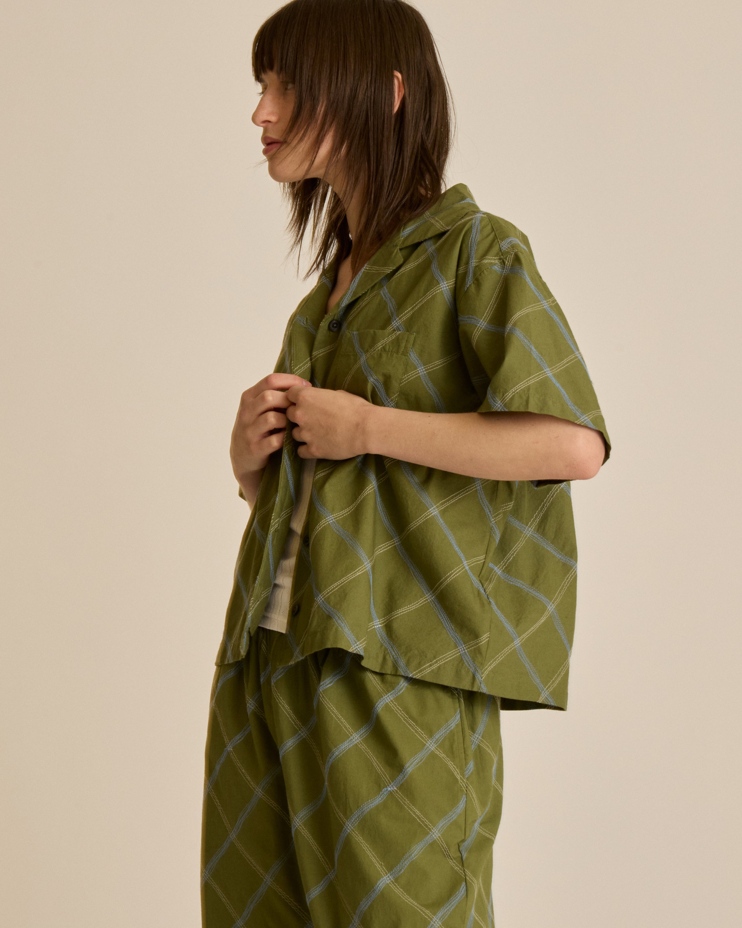 LILITH DIAMOND STITCH SS SHIRT