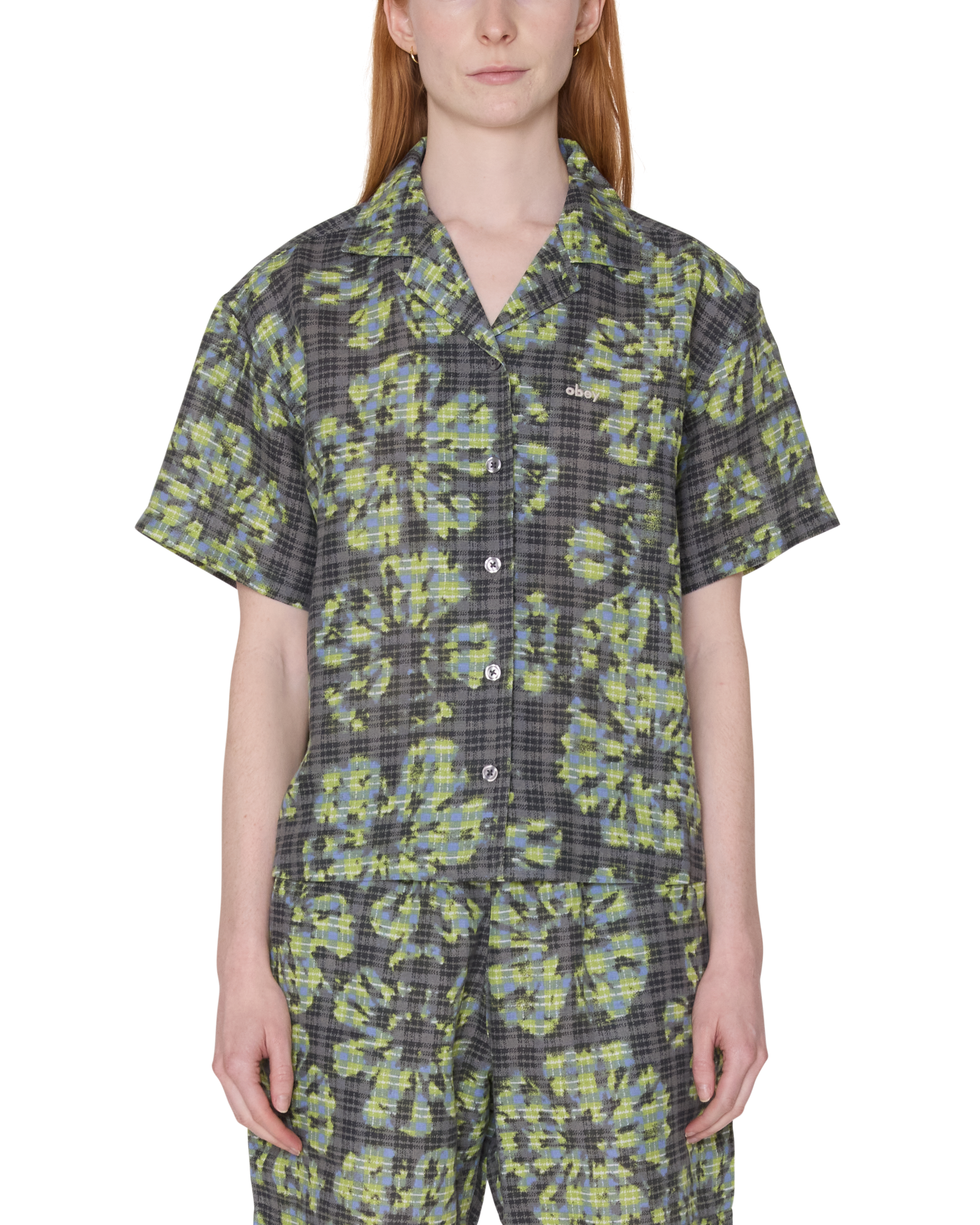 obey-odi-plaid-ss-shirt-charcoal-multi (zoomed)