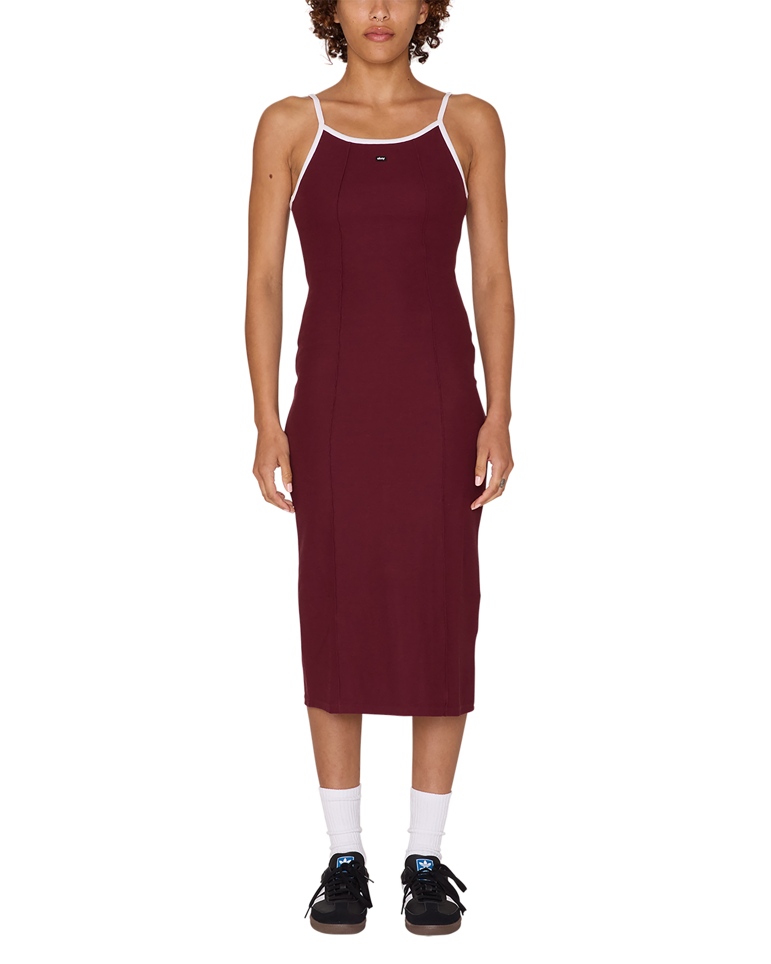 obey sideline tank dress wine (zoomed)