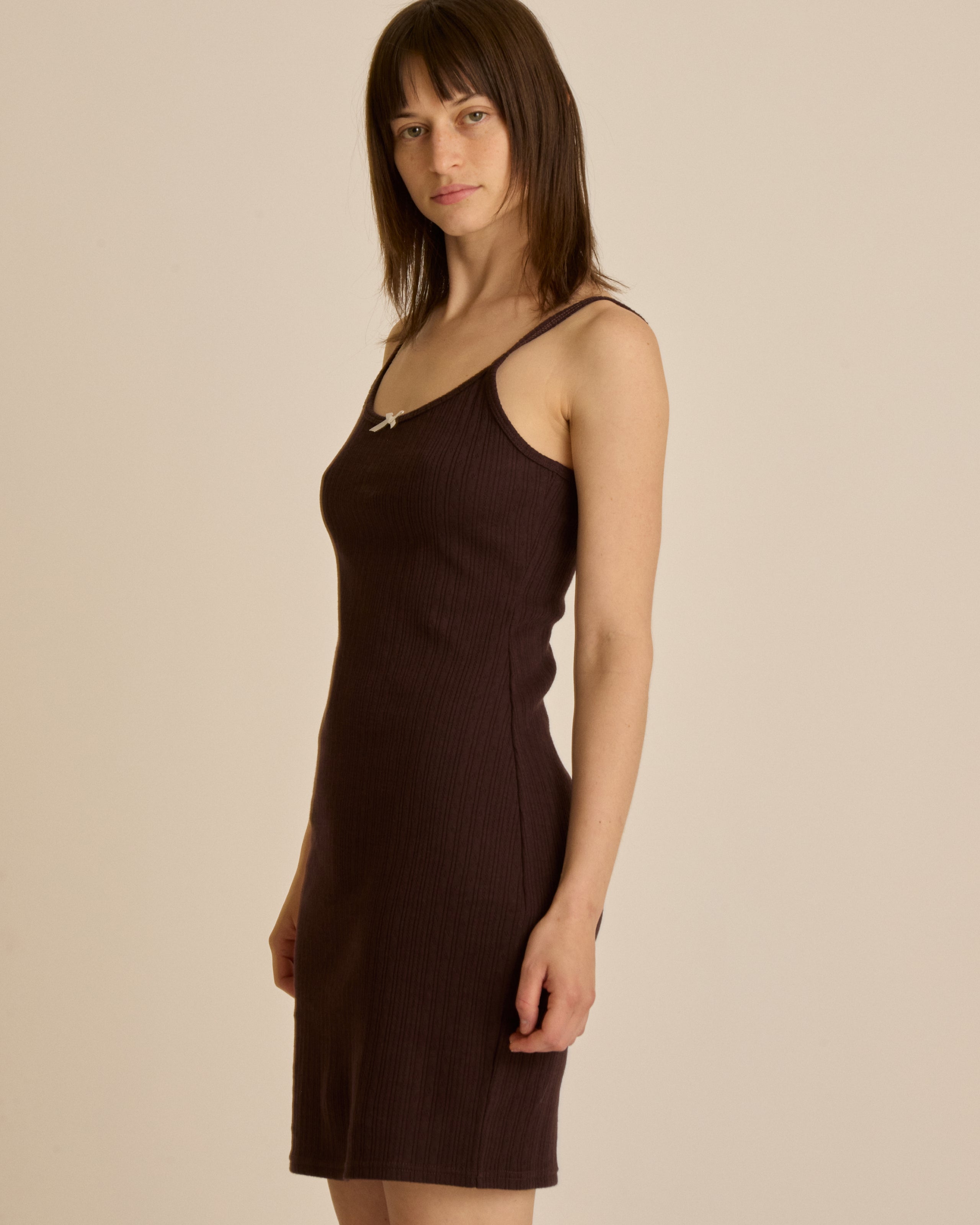 ADELAIDE POINTELLE TANK DRESS