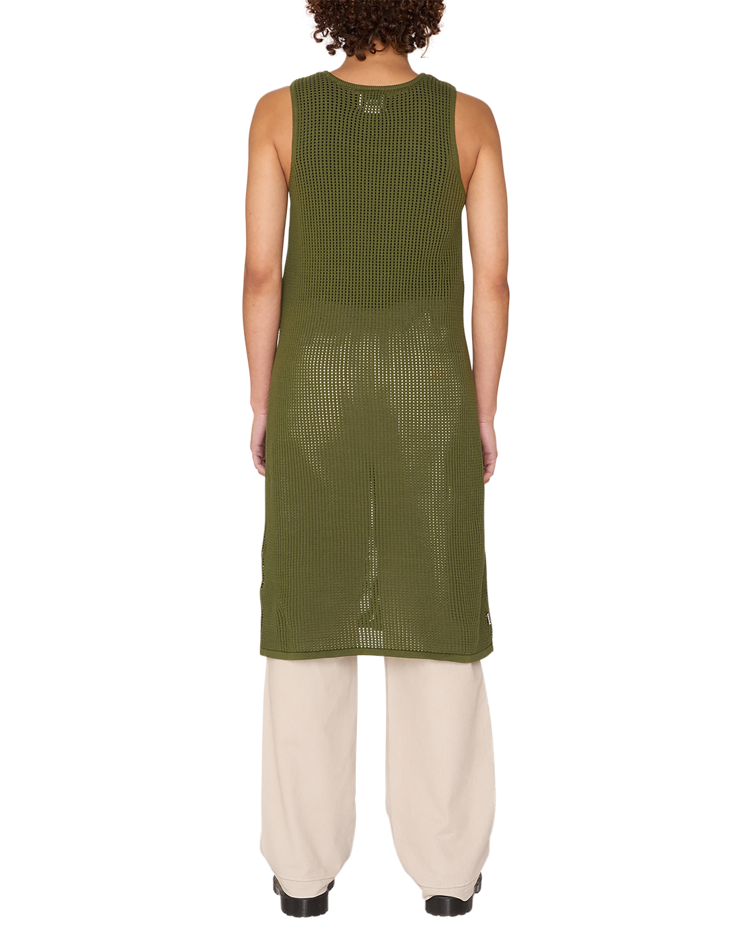 MINERVA OPEN STRIPE DRESS