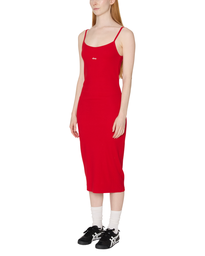 obey-bianca-long-tank-dress-cherry - alternate view