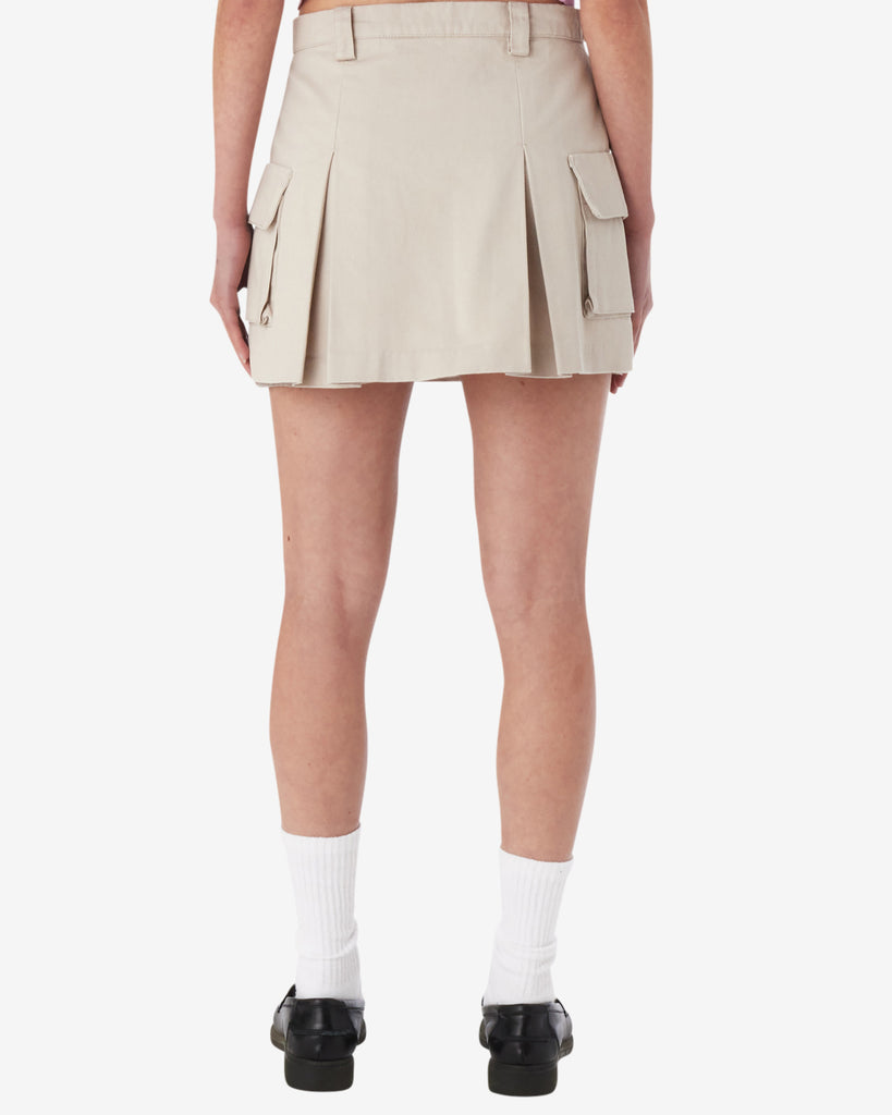 ANDREA CARGO MINI SKIRT SILVER GREY | OBEY Clothing