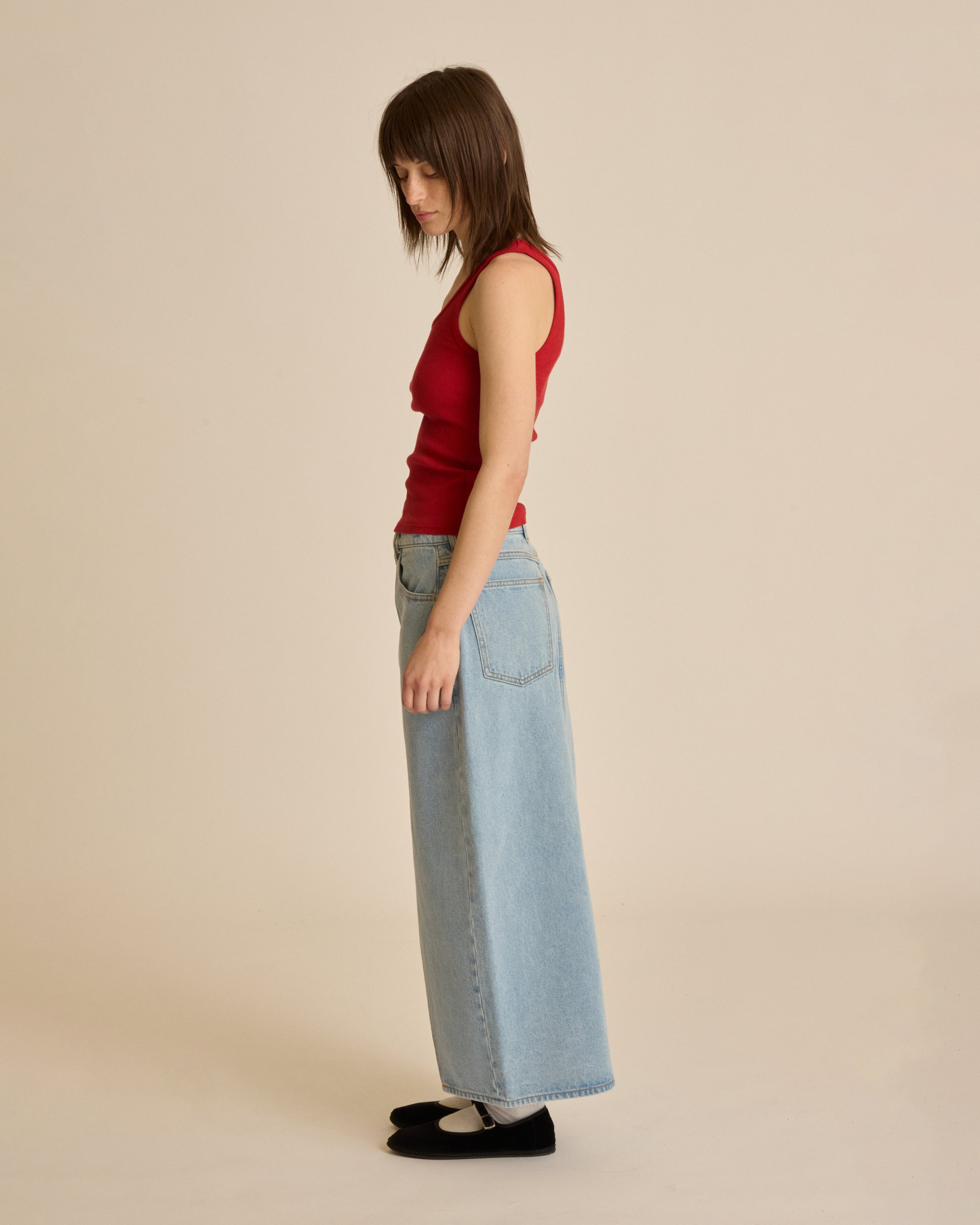 SIMPLEX DENIM SKIRT (zoomed)