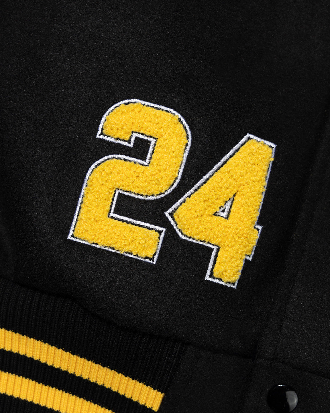 WORLDWIDE LOS ANGELES VARSITY JACKET BLACK / YELLOW