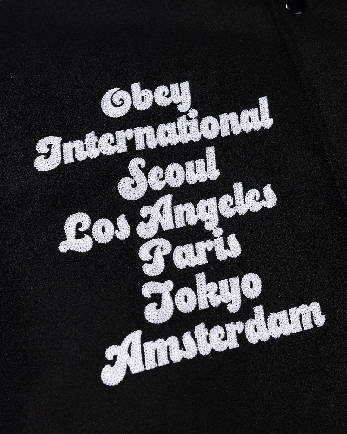 WORLDWIDE TOKYO VARSITY JACKET BLACK / RED