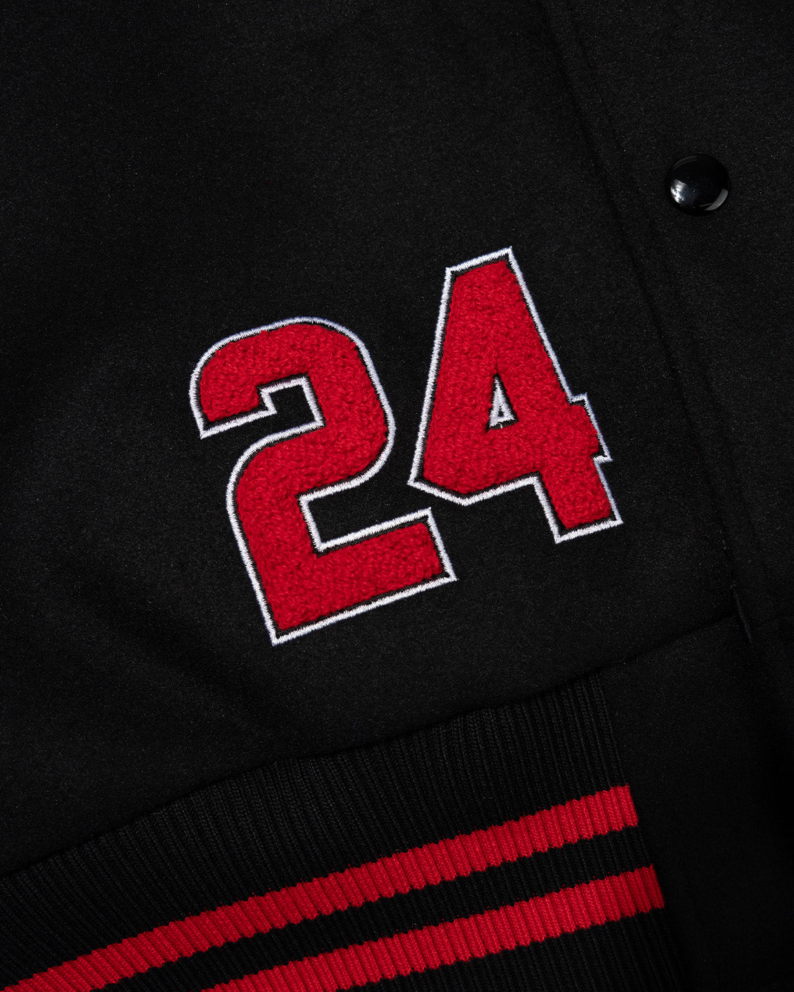 WORLDWIDE TOKYO VARSITY JACKET BLACK / RED