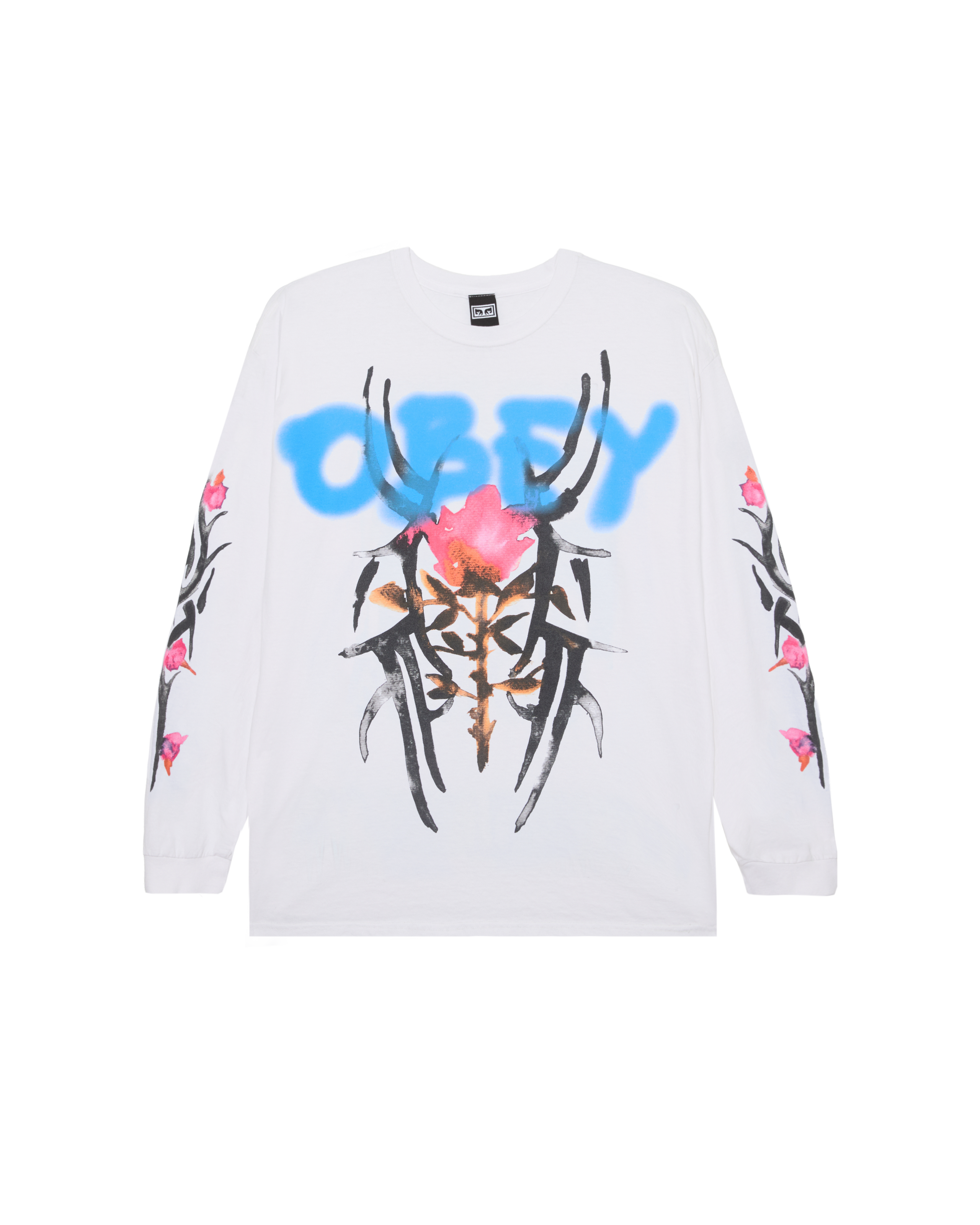 ROSE TRIBAL LS VINTAGE T-SHIRT (zoomed)
