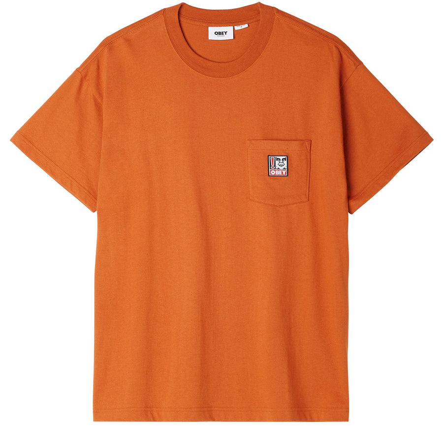POINT POCKET T-SHIRT BOMBAY BROWN
