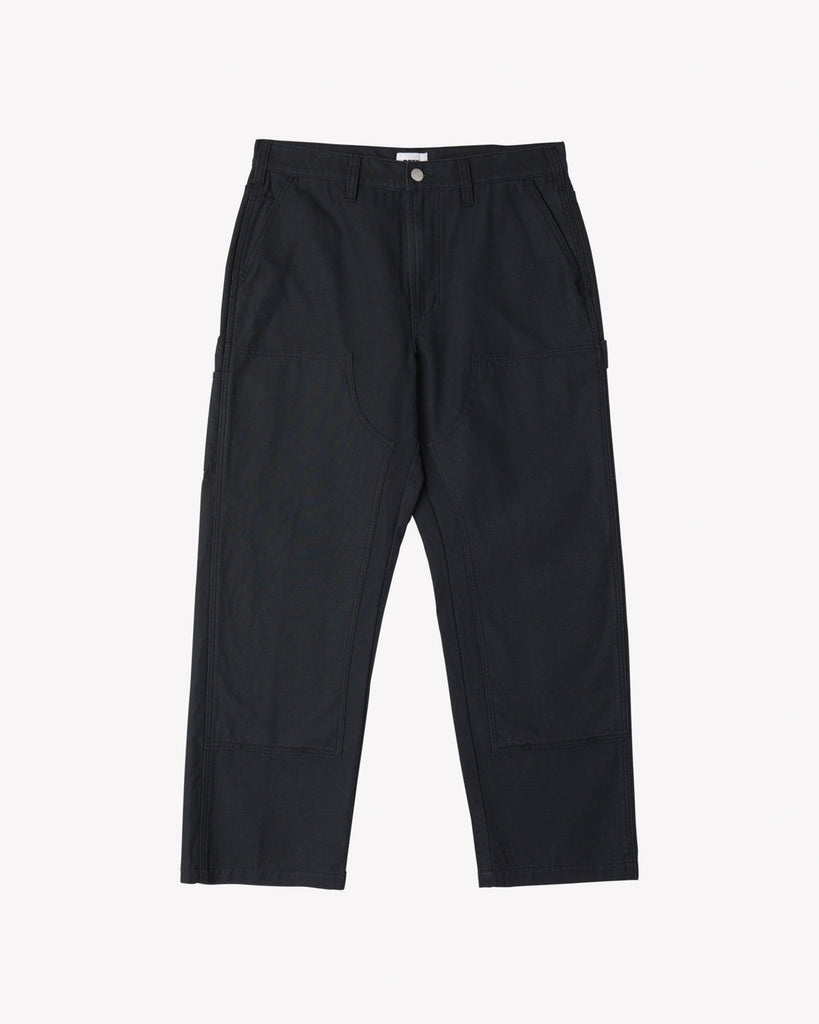 BIG TIMER TWILL DOUBLE KNEE PANT BLACK | OBEY Clothing