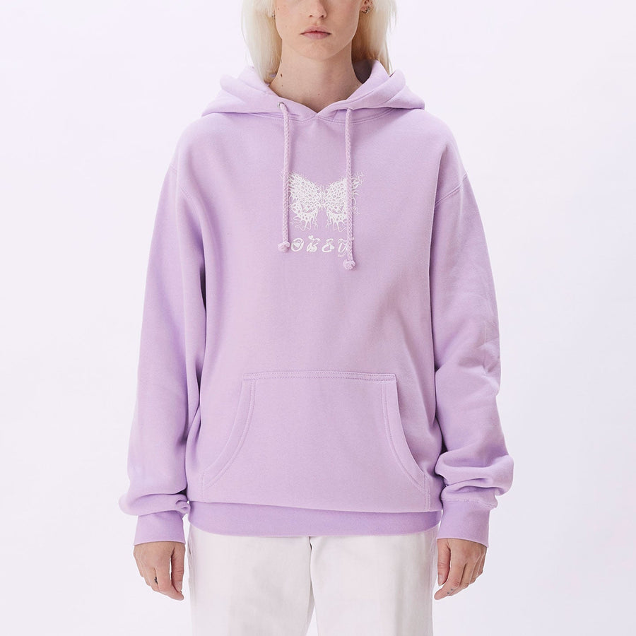 FLAMING BUTTERFLY BASIC PULLOVER HOOD LAVENDER