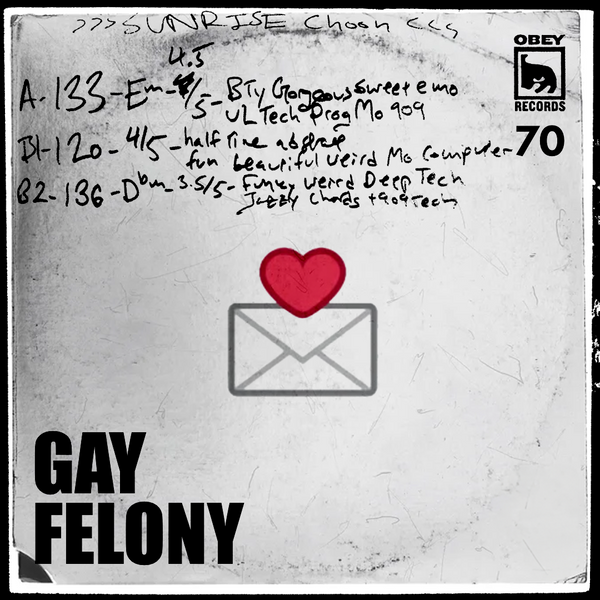 OBEY RECORDS EPISODE 70: GAY FELONY