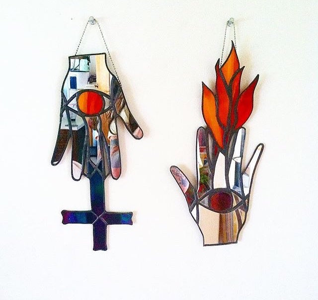 A Labor of Love: Stained Glass + Mirrors by Melanie Burrell