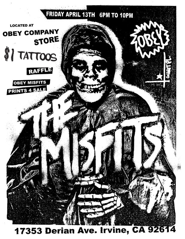 OBEY X MISFITS COLLECTION - AVAILABLE FRIDAY, APRIL 13TH