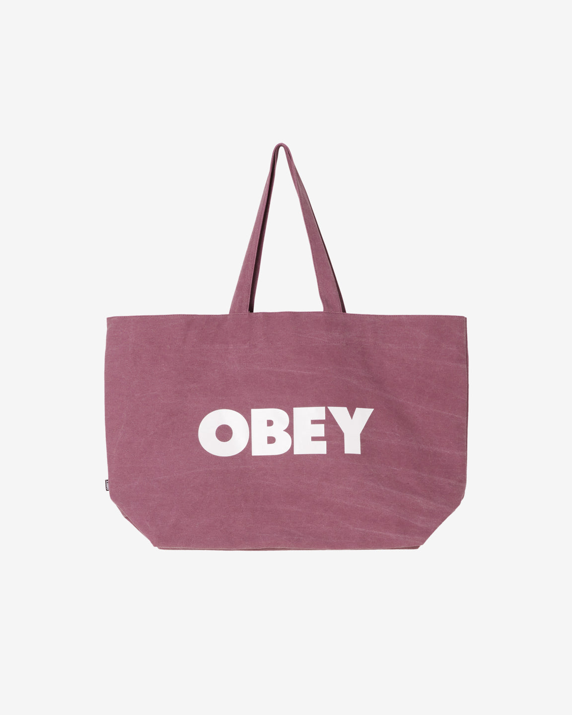 obey pigment dyed tote bag pigment burgundy