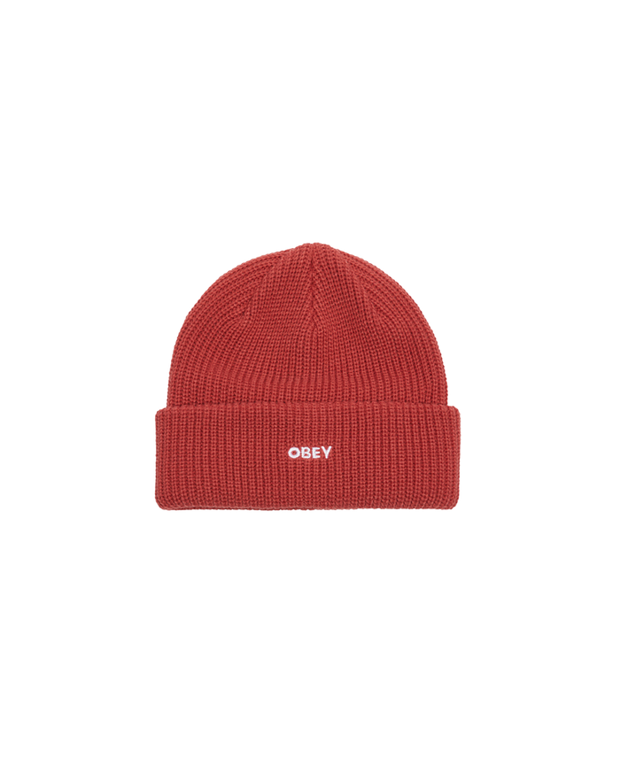 obey future beanie mineral red