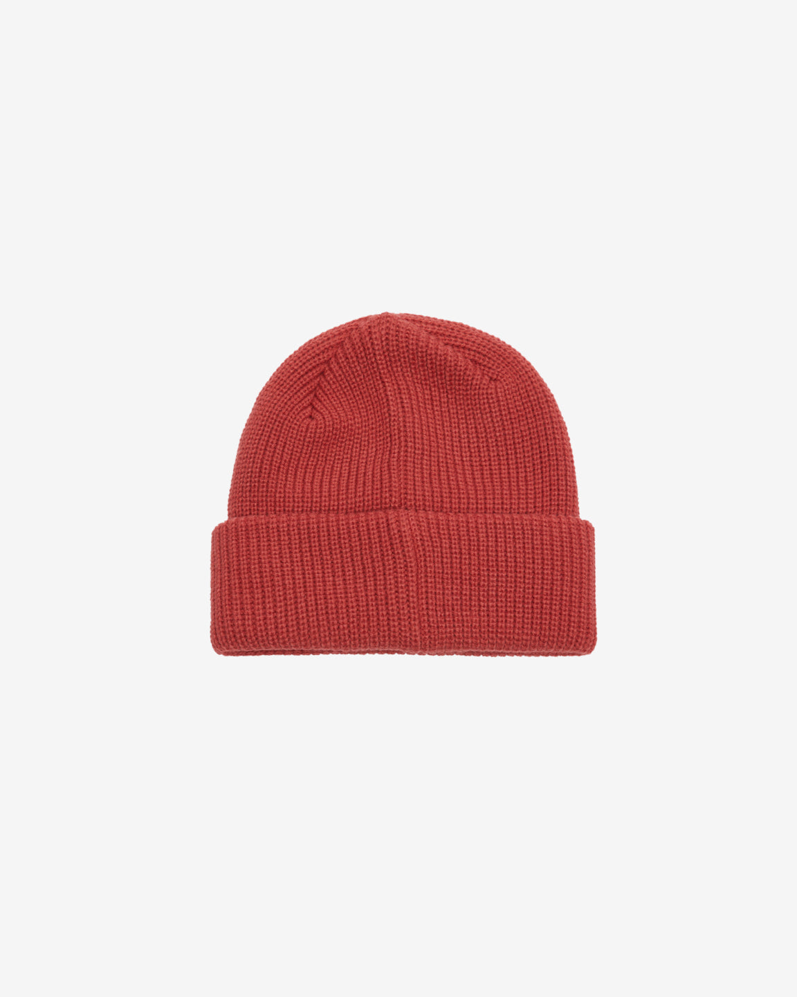 OBEY FUTURE BEANIE MINERAL RED (zoomed)