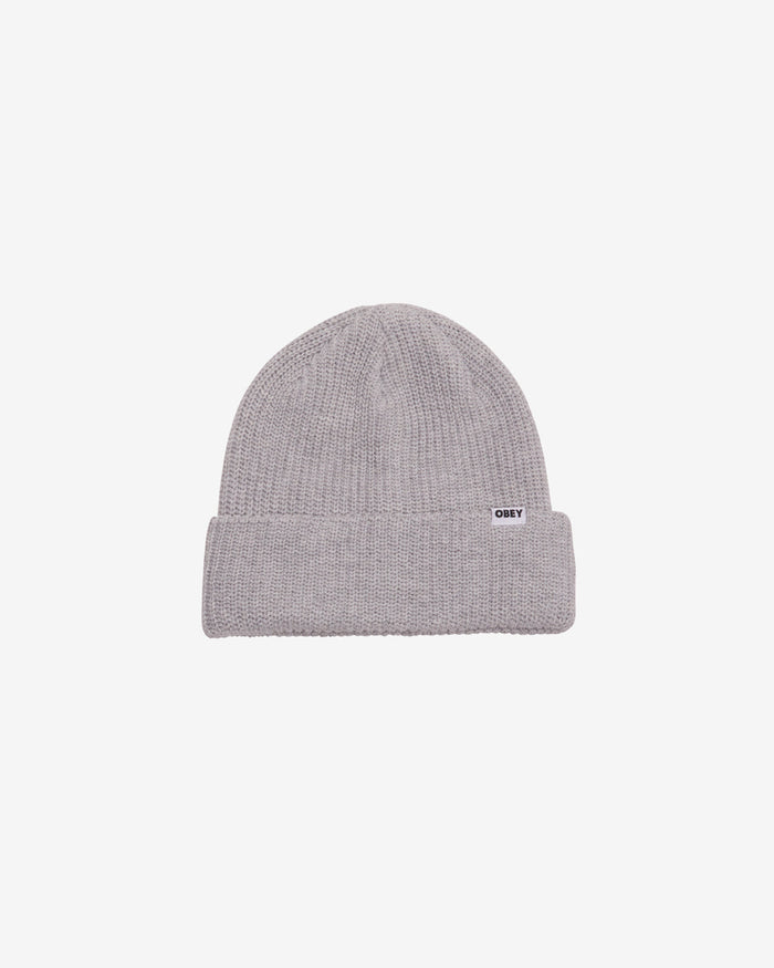 obey bold organic beanie ultimate grey