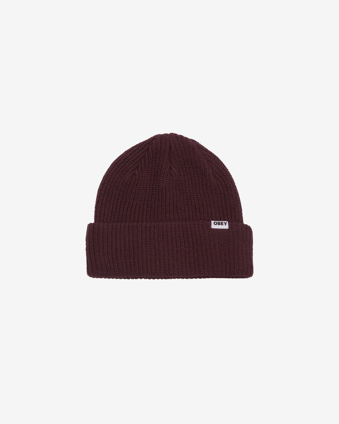 obey bold organic beanie plum perfect