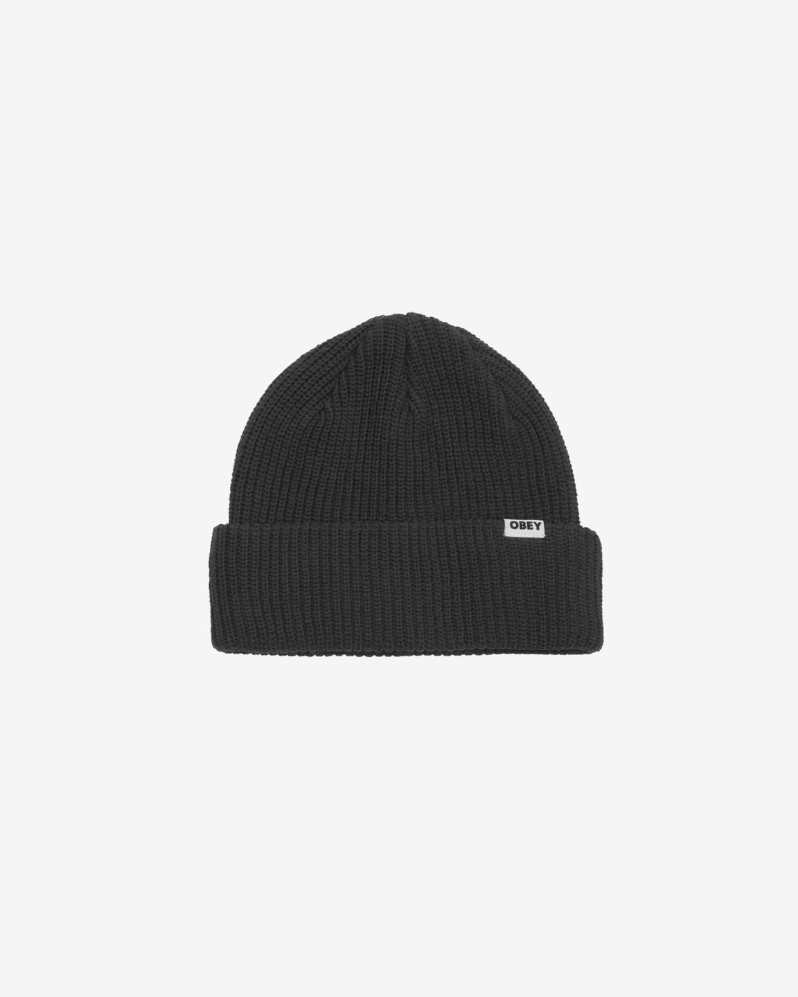 obey bold organic beanie black