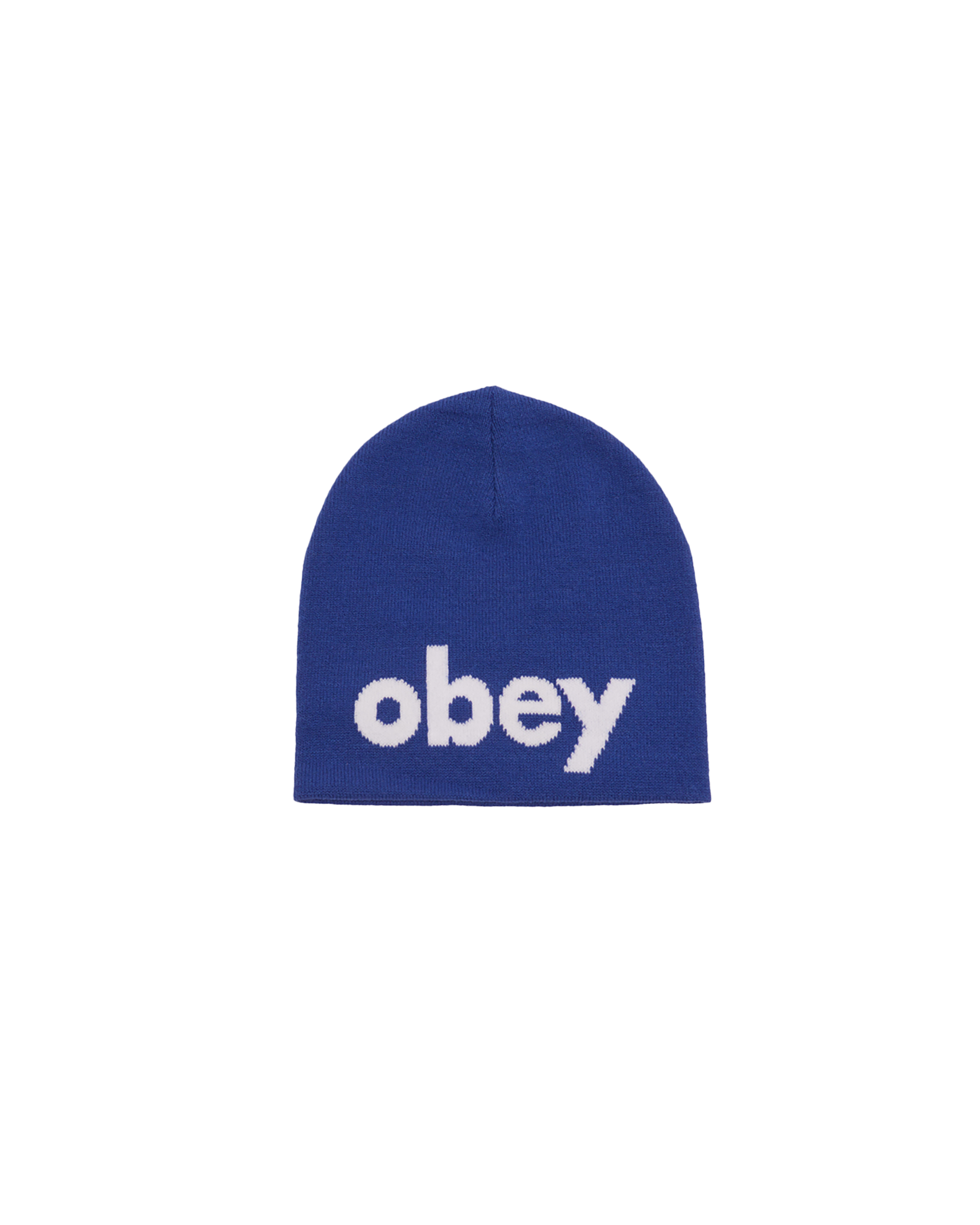 obey lowercase beanie olympian blue