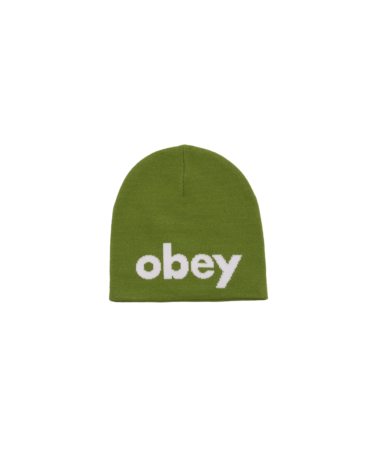 obey lowercase beanie piquant green