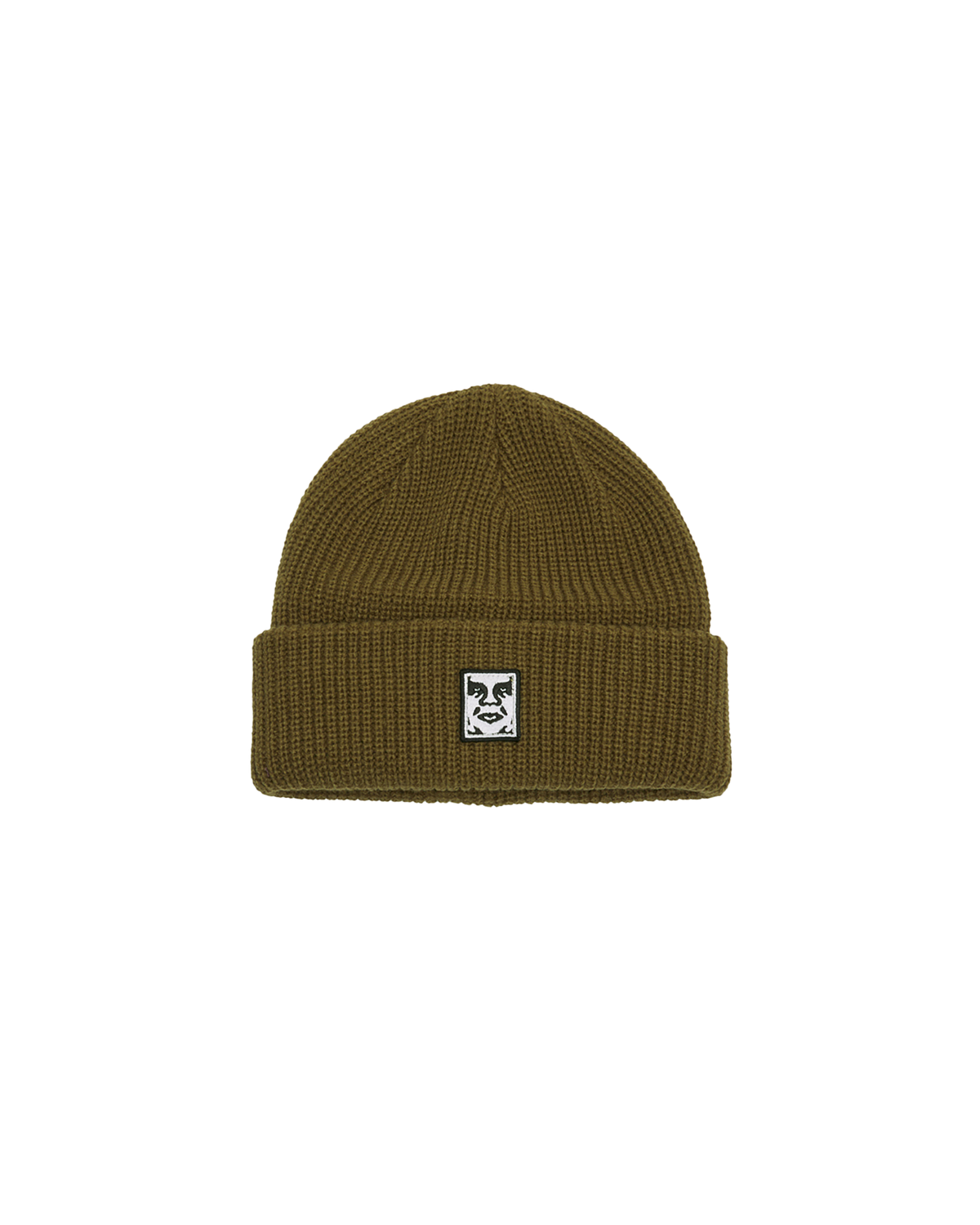 obey mid icon patch cuff beanie dull army