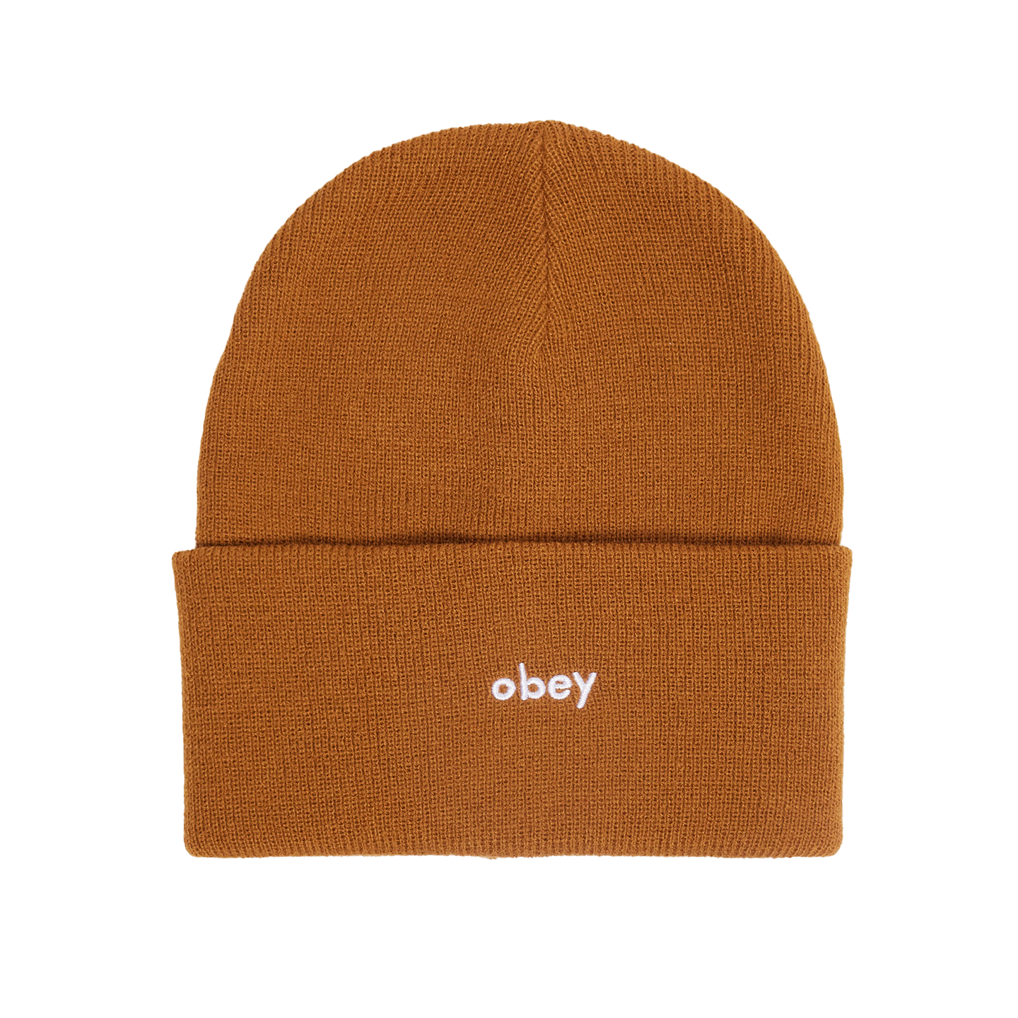 obey karma beanie rubber brown