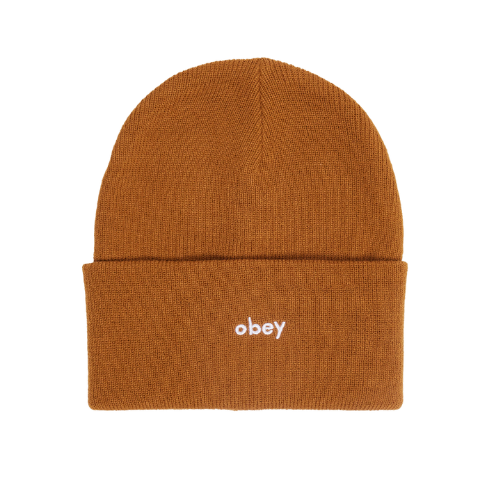 obey karma beanie rubber brown