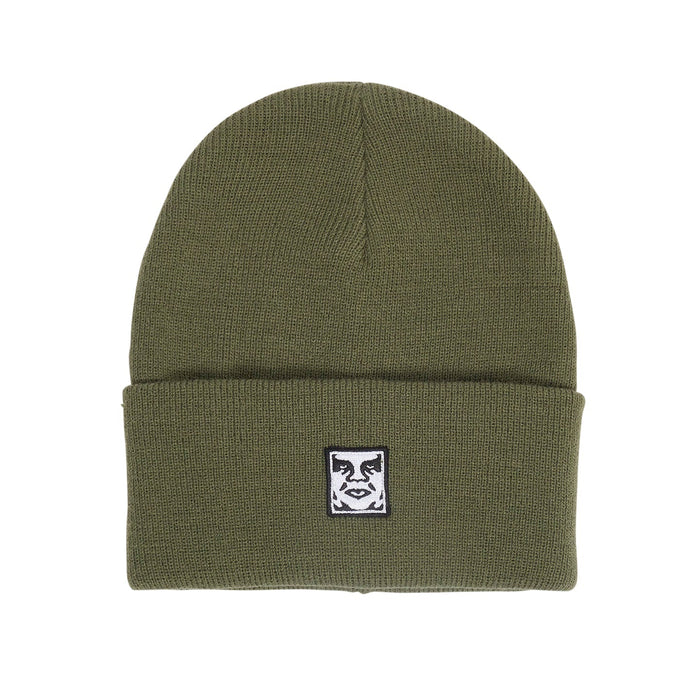 obey icon patch cuff beanie army