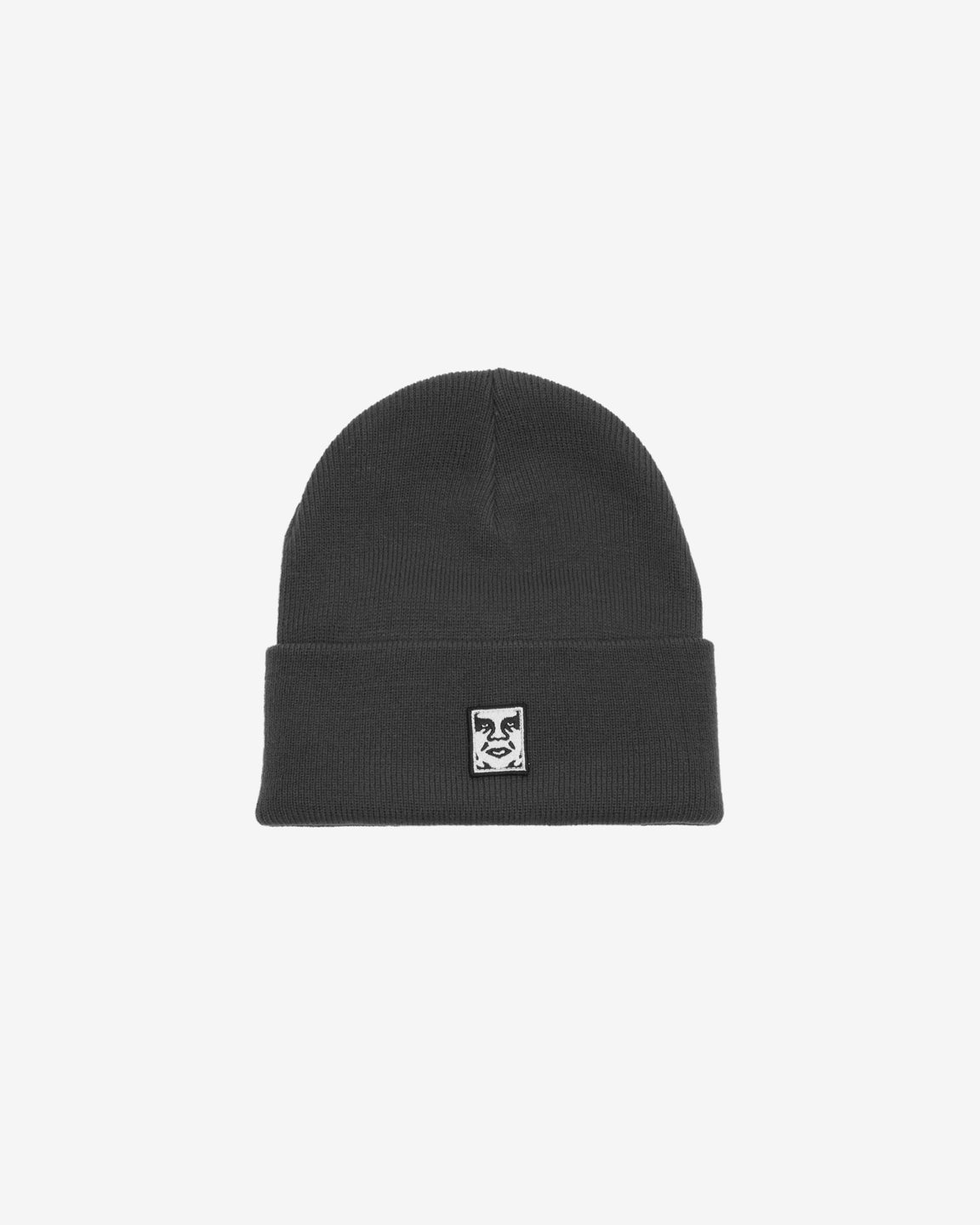 obey icon patch cuff beanie black