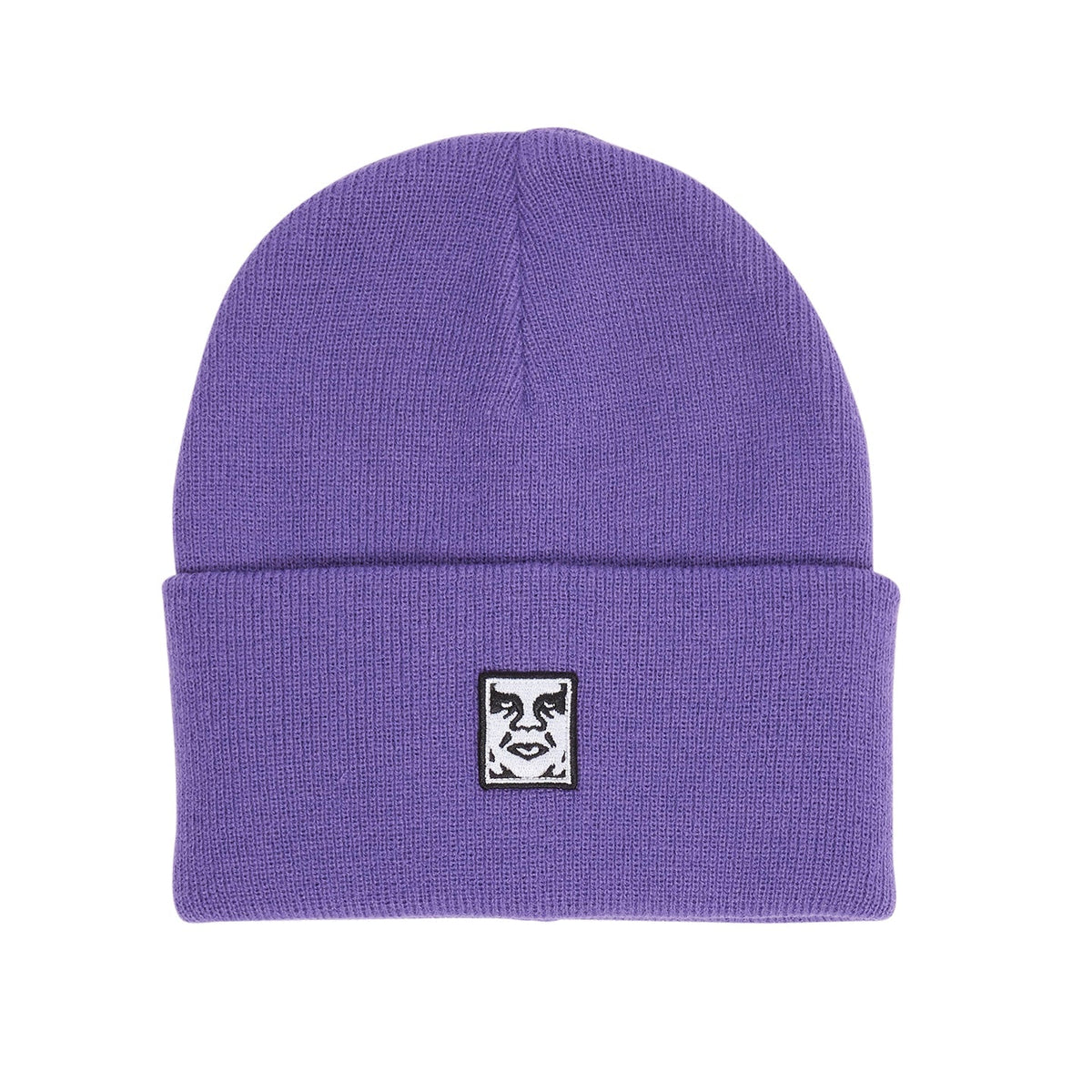 obey icon patch cuff beanie passion flower