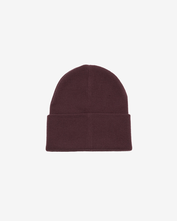 obey icon patch cuff beanie plum perfect