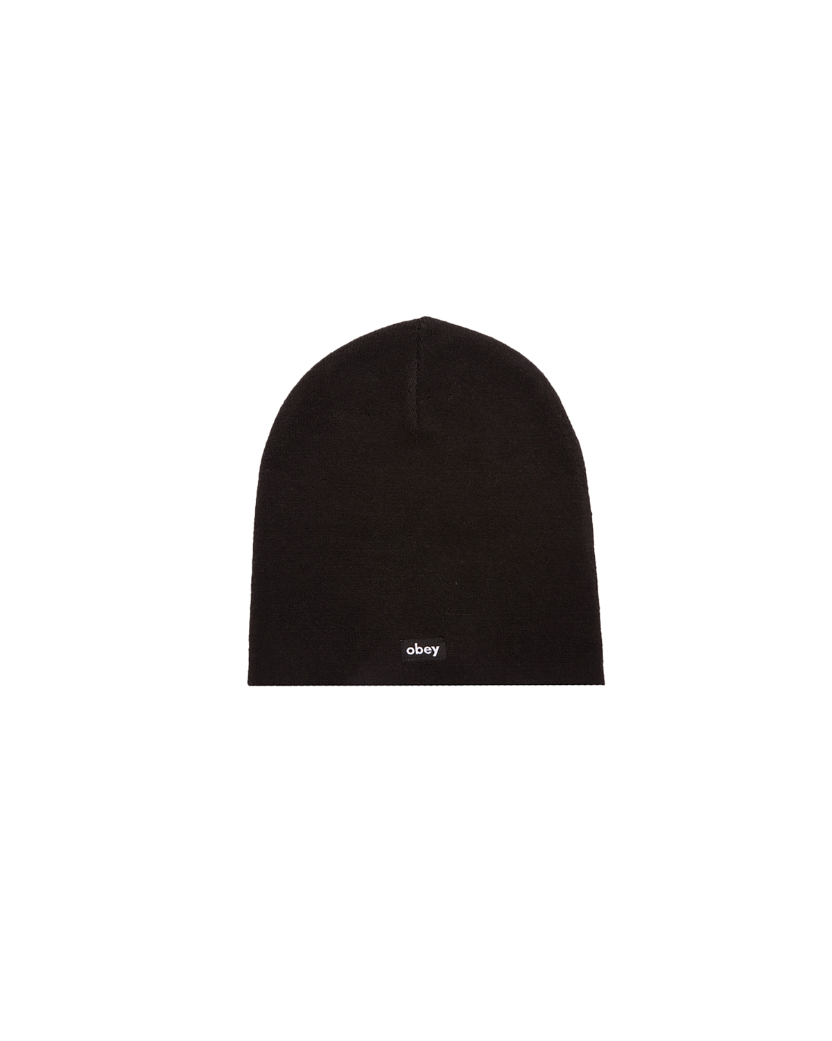 obey label beanie black