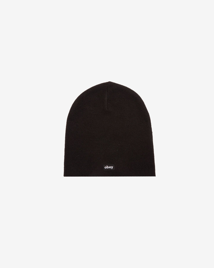 LABEL BEANIE BLACK