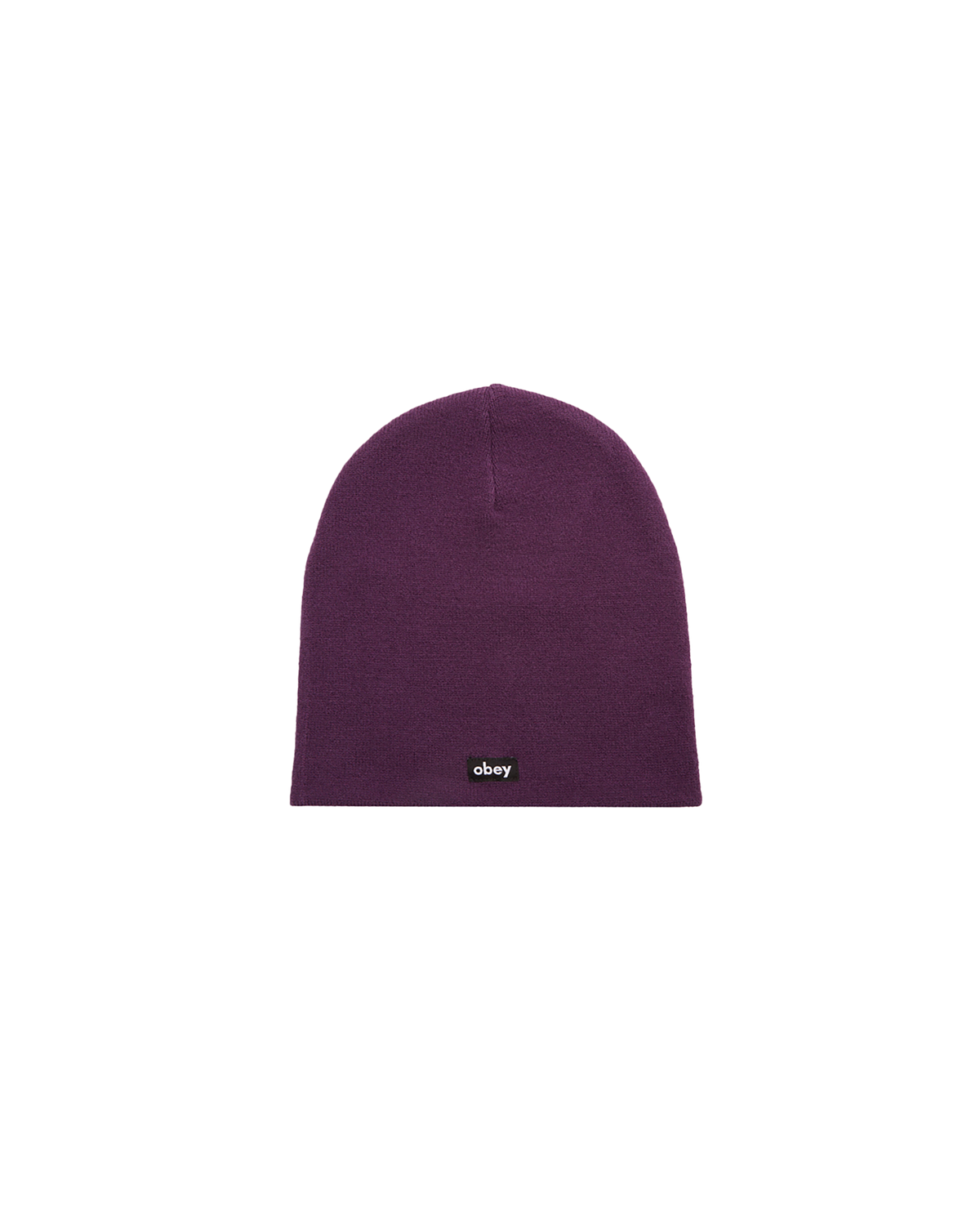 obey label beanie imperial purple