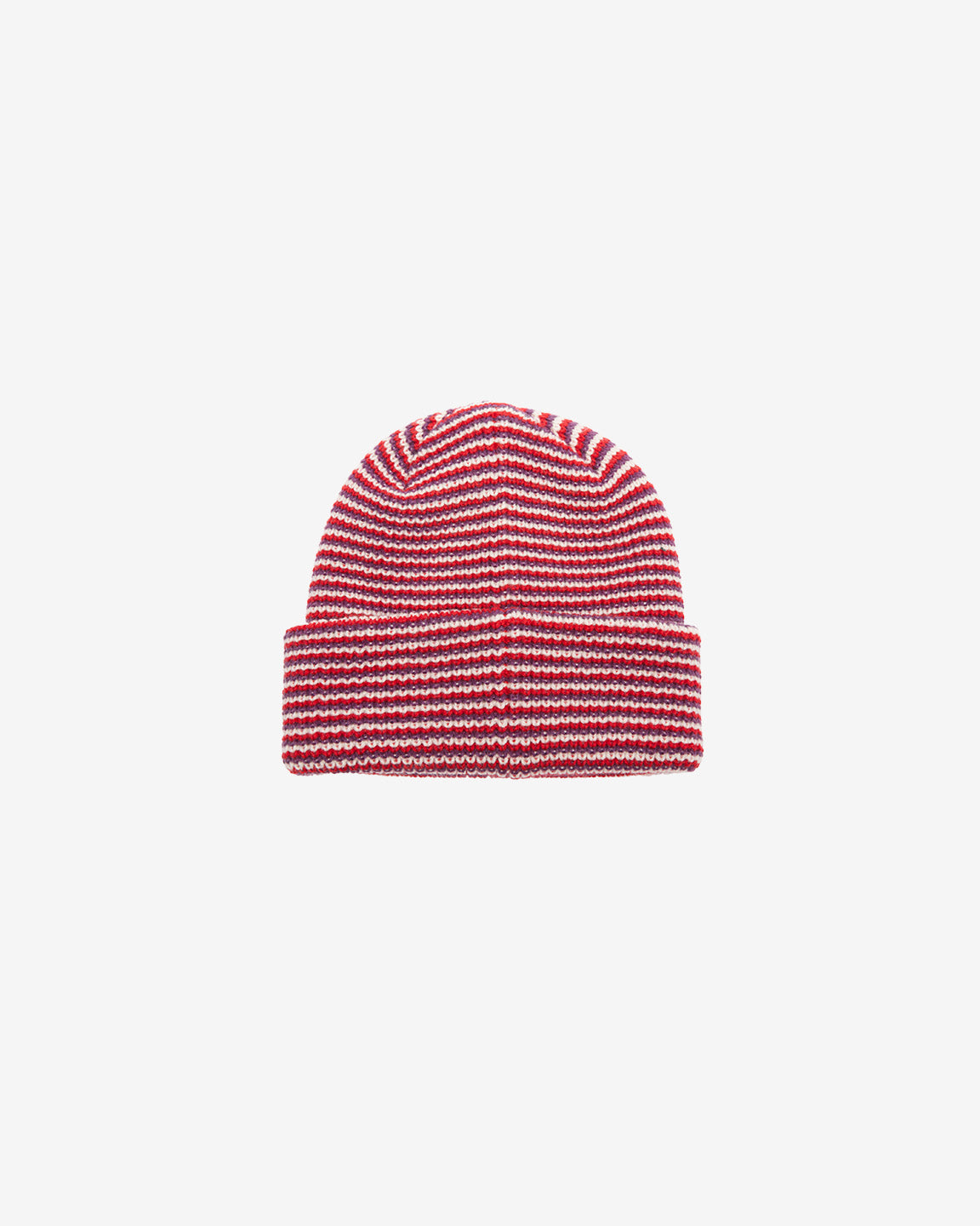 obey parker striped beanie red multi